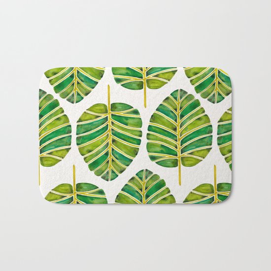 Elephant Ear Alocasia – Green Palette Bath Mat