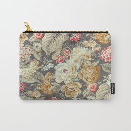 Granny's Regal Gold and Silver Roses Carry-All Pouch