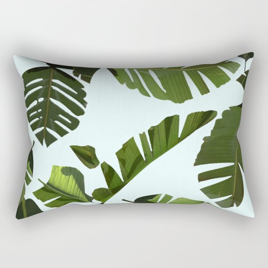 Palm Pattern Rectangular Pillow