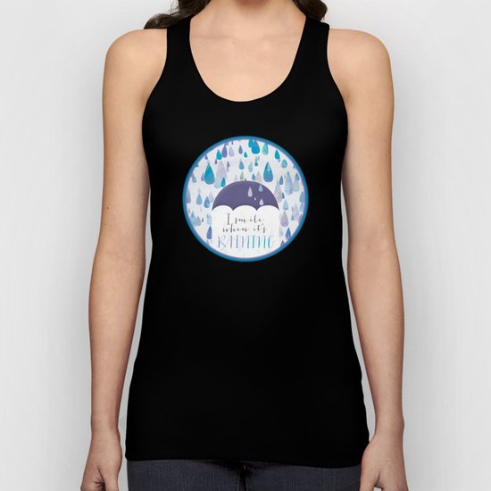 I Smile When It's Raining Unisex Tank Top