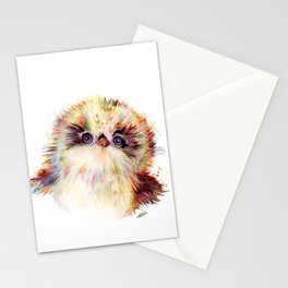 Baby Owl ~ Owlet Painting Stationery Cards