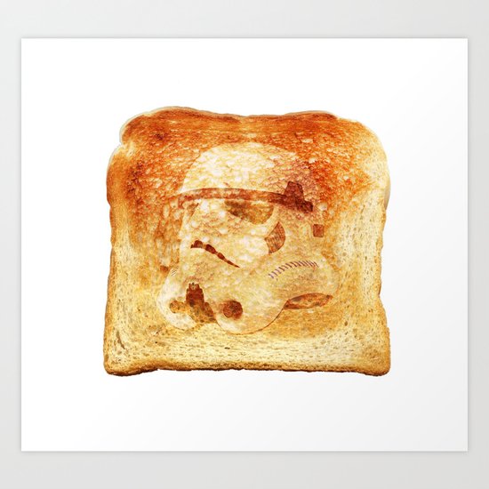 Stormtrooper Toast Art Print