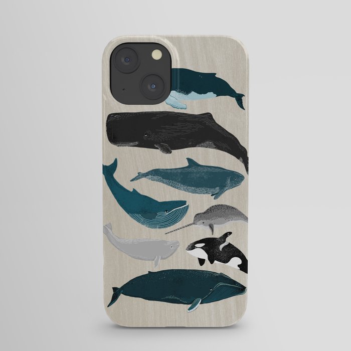 Whales - Pod of Whales Print by Andrea Lauren iPhone Case