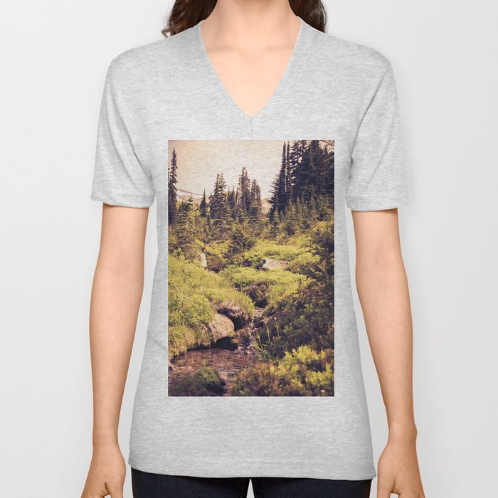 Idyllic - Wilderness Nature Photography V Neck T Shirt
