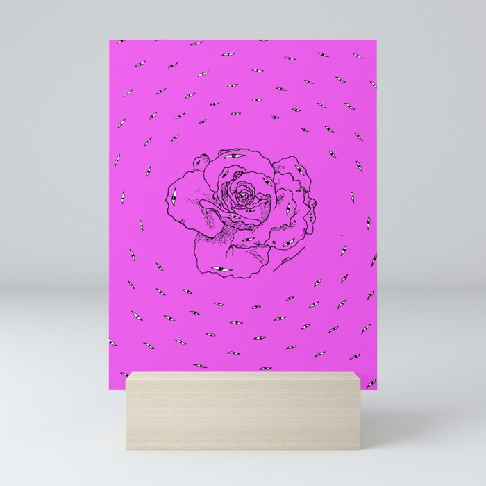 cosmic rose pink Mini Art Print