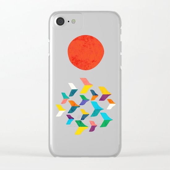 Great Bird Migration Clear iPhone Case