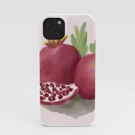 Watercolor pomegranate iPhone Case