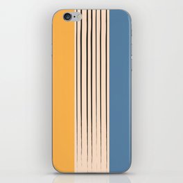 Flawa - Blue Yellow Colourful Minimalistic Art Design Pattern iPhone Skin