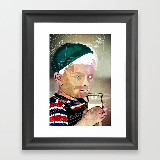 Milk Framed Art Print