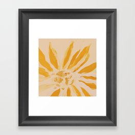 Sun Blooming Flower Framed Art Print