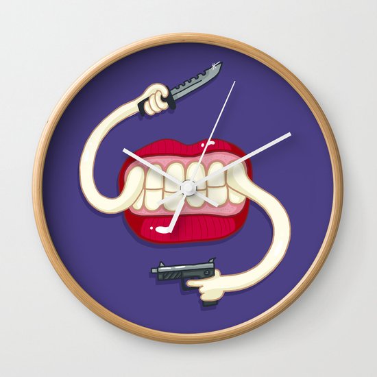 Armed to the Teeth Wall Clock