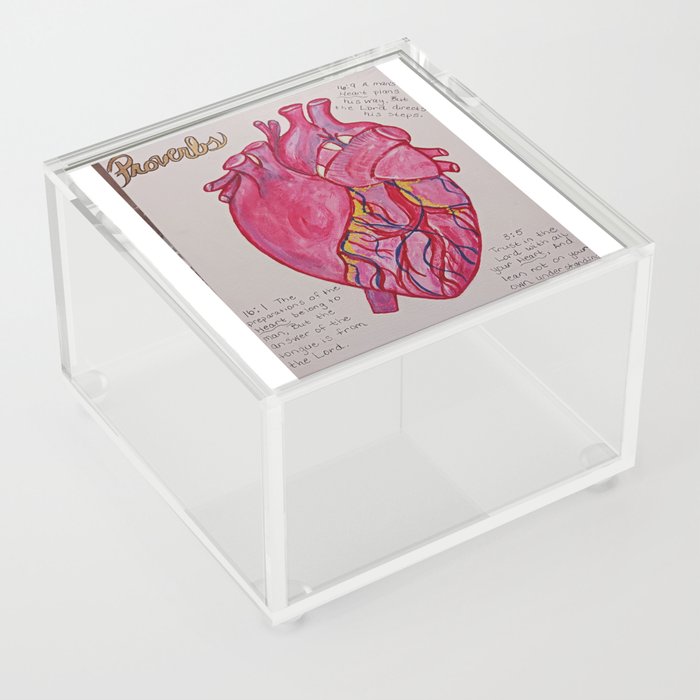 Inspirational  Heart Acrylic Box