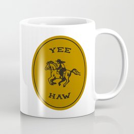 Yee Haw in Gold Mug