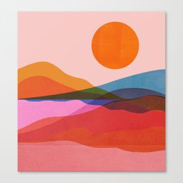 Abstraction_OCEAN_Beach_Minimalism_001 Canvas Print