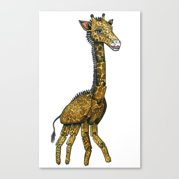 The Hinged Giraffe Canvas Print
