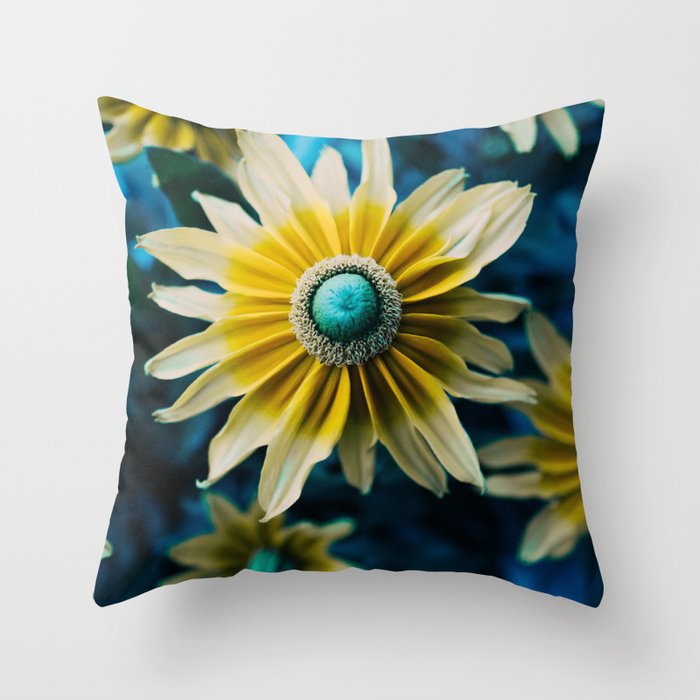 Turquoise and shop yellow throw pillows