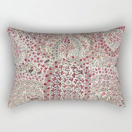 Garden Suzani East Uzbekistan Embroidery Print Rectangular Pillow