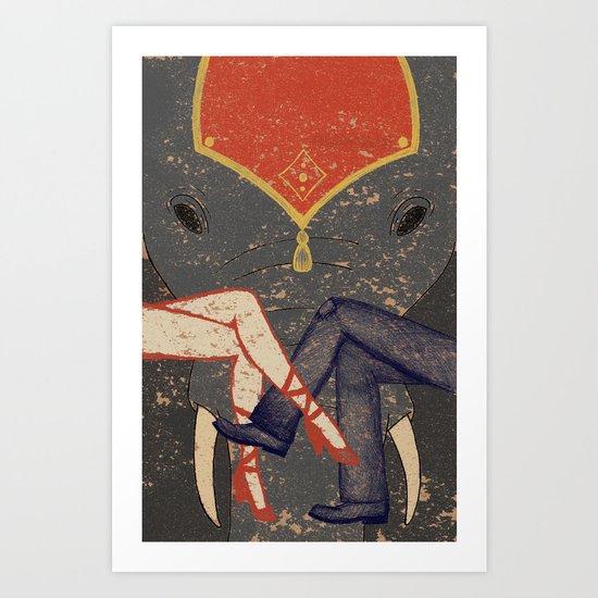 Circus Romance Art Print