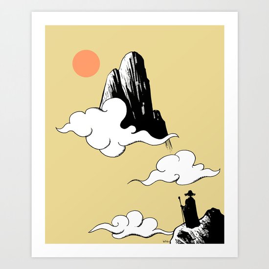 New Rising Sun Art Print