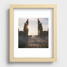 Bali gate Recessed Framed Print