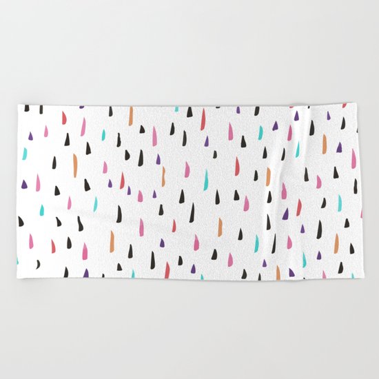 spiky tips Beach Towel