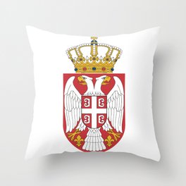 Flag of Serbia - Serbian Flag Throw Pillow