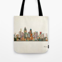 Cincinnati Ohio skyline Tote Bag