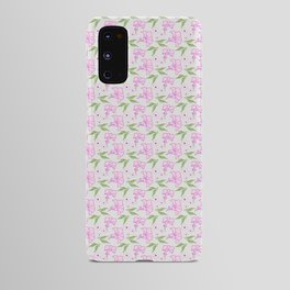 Petunias on the Lawn Android Case