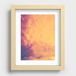 Gold skies Recessed Framed Print