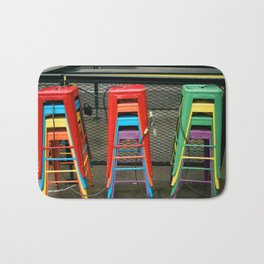 Rainbow Chairs Bath Mat