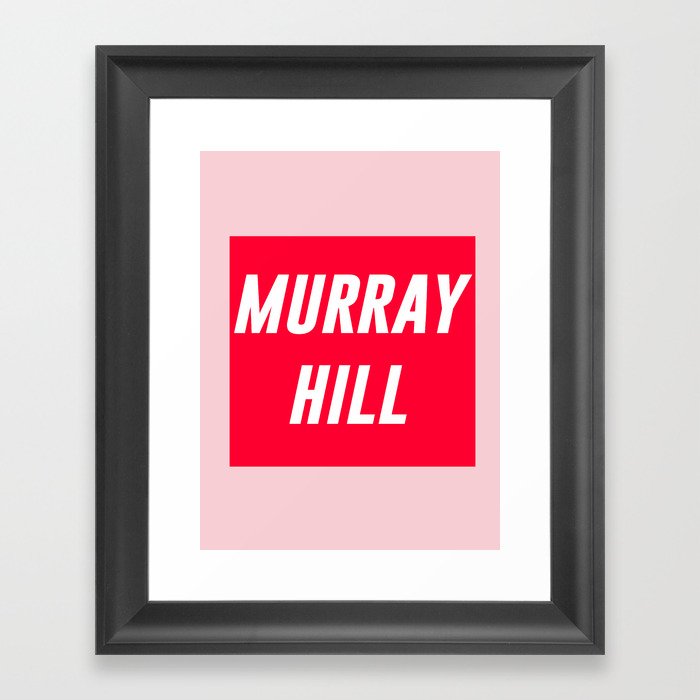 Murray Hill NYC Graphic Framed Art Print