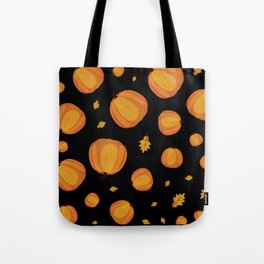 Fresh Pumpkins Pattern Background Tote Bag
