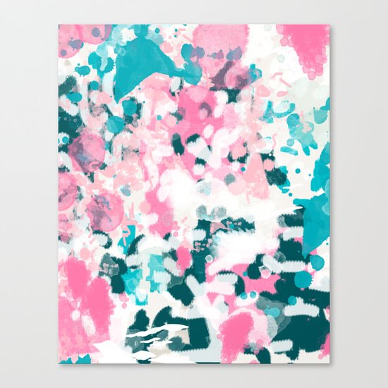 Everitt - abstract minimal painting home decor modern bright artistic decor canvas Canvas Print