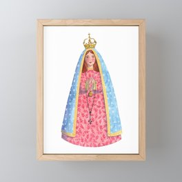 Our Lady of Fátima / Nossa Senhora de Fátima Framed Mini Art Print
