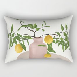Lemon Branches Rectangular Pillow