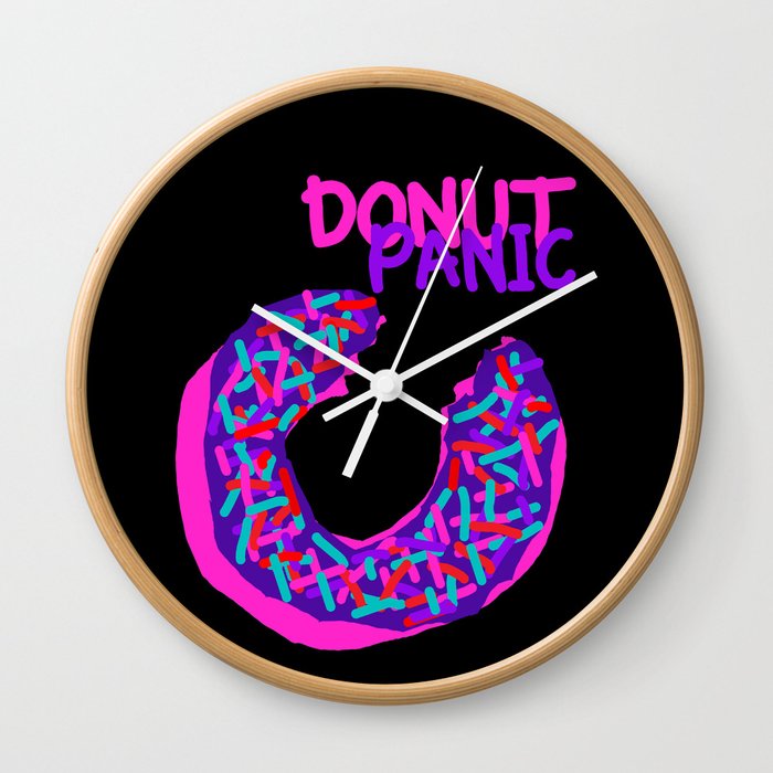 DONUT PANIC [LOST TIME] Wall Clock