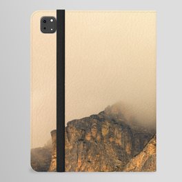 Fog in the Dolomites mountain iPad Folio Case