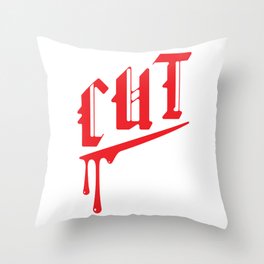 Cut Red logo 1 Throw Pillow