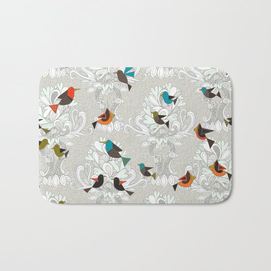 bird love trees Bath Mat
