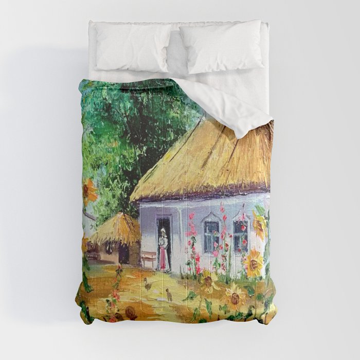 Ukrainian village Comforter