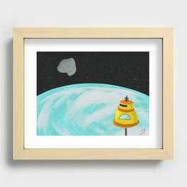 Space House Recessed Framed Print