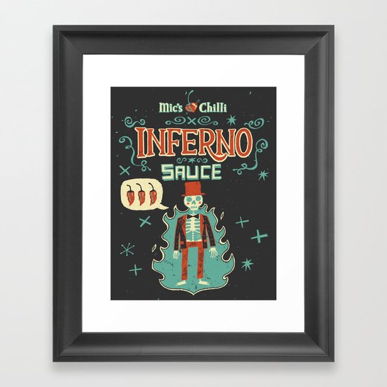 Inferno Framed Art Print