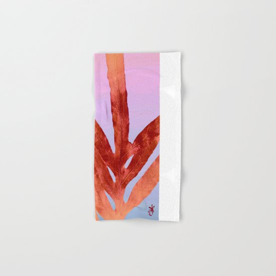 Green Fern Pantone 2016 Color of The Year Hand & Bath Towel