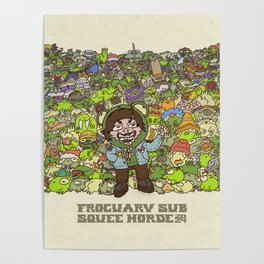 Froguary Subathon Frog Horde Poster