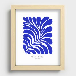 Infinity Blue Leaf - Matisse Recessed Framed Print