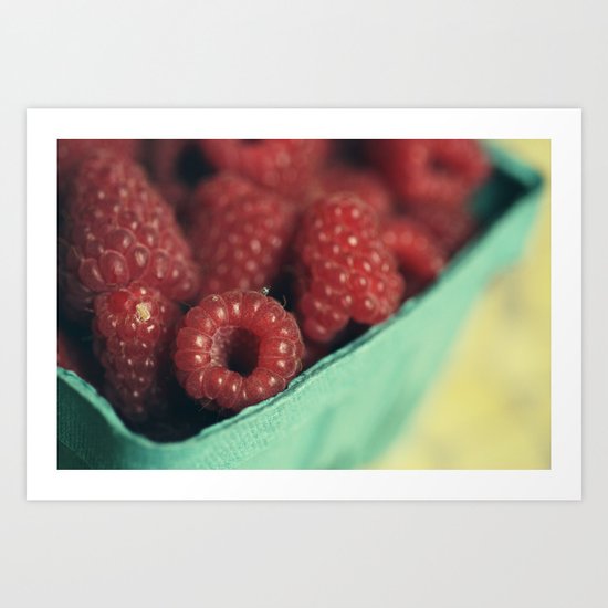 Rasberries Art Print