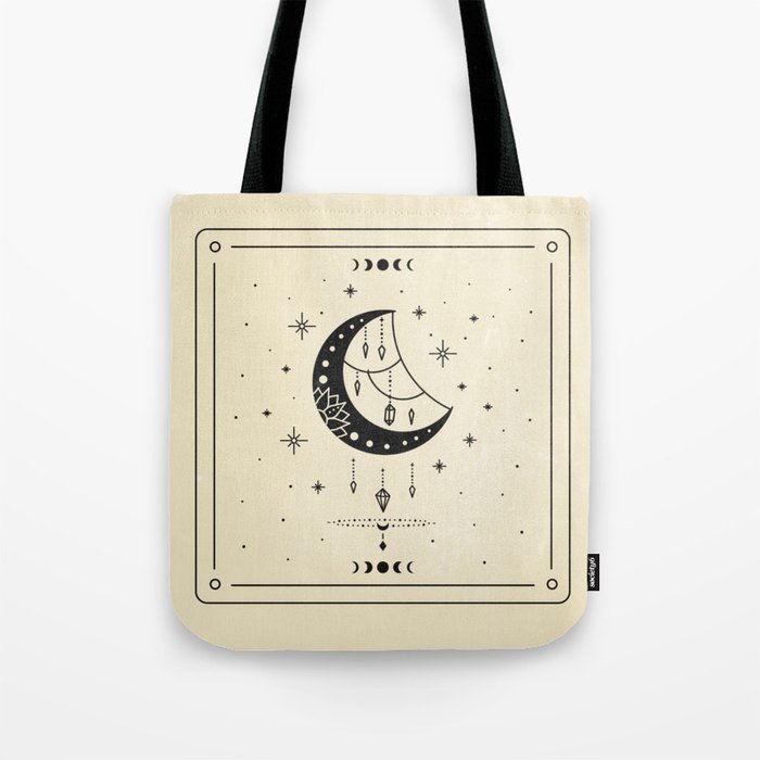 Society6 ケース Moon and stars by Inmyfantasia KILLSTAR Whimsy Crescent Moon Metal Tin Keepsake Stash Box