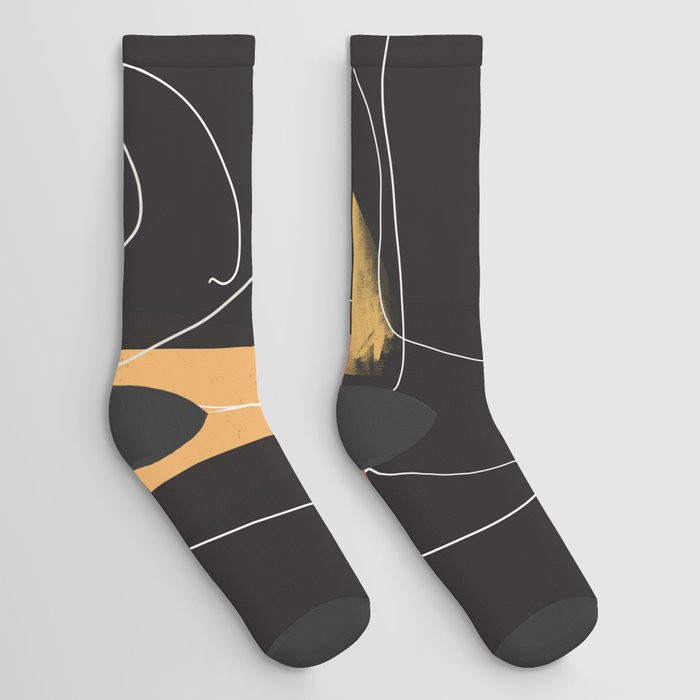 Minimal Abstract Shapes 86 Socks