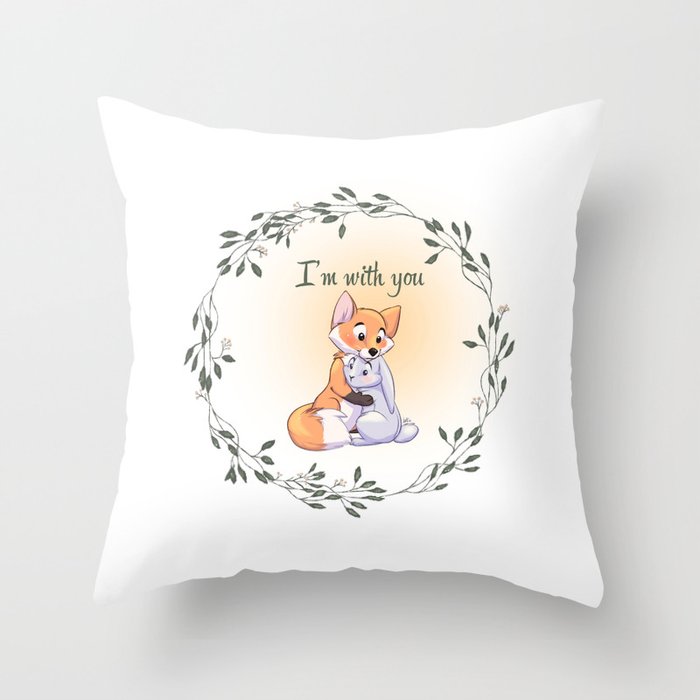 I'm with you Throw Pillow