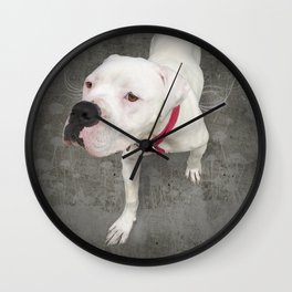 TSUKi (shelter pup) Wall Clock